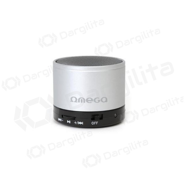 Bluetooth nešiojamas viršutinis garsiakalbis OMEGA OG47 (MicroSD, laisvų rankų įranga) (sidabrinis)