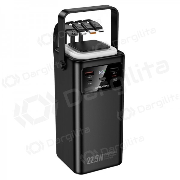 Išorinė baterija (Power Bank) Borofone BJ65A 50000 mAh 22.5 W, juoda
