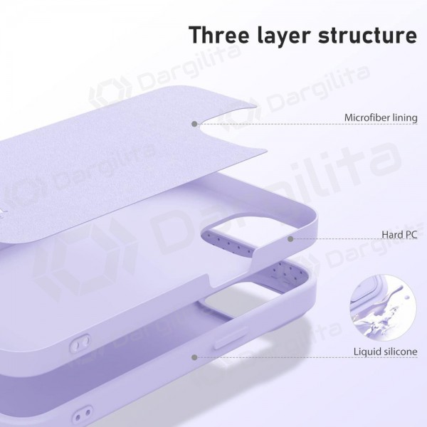 Apple iPhone 14 Pro Max dėklas „Nillkin Silicone“ (šviesiai violetinis)