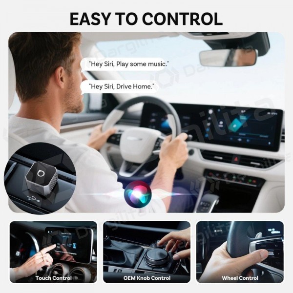 Belaidis CarPlay / Android Auto adapteris Ottocast Mini Cube CP88-T3 juodas