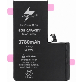 Apple iPhone 14 Pro baterija, akumuliatorius Di-Power 3780 mAh (padidintos talpos)