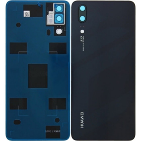Huawei P20 galinis baterijos dangtelis (juodas) (naudotas grade A, originalus)