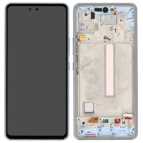 Samsung Galaxy A53 5G ekranas (juodas) (su rėmeliu) (OLED)