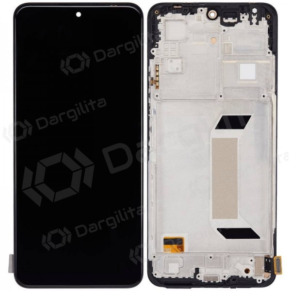 Xiaomi Redmi Note 12 5G, Poco X5 5G ekranas (juodas) (su rėmeliu) (originalus)