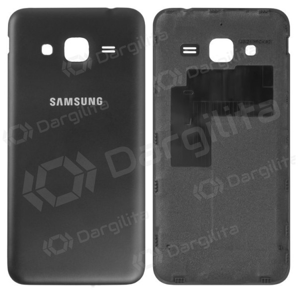 Samsung J320 Galaxy J3 (2016) galinis baterijos dangtelis (juodas) (naudotas grade C, originalus)