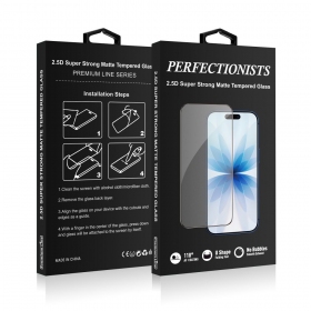 Apple iPhone 12, 12 Pro apsauginis stiklas "Perfectionists 2.5D Super Strong Matte"