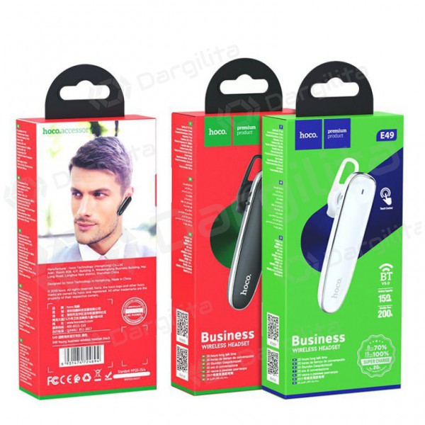 Belaidė laisvų rankų įranga HOCO E49 Young business (juoda)