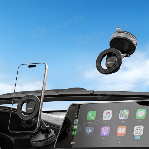 Automobilinis telefono laikiklis Dudao F24X MagSafe ant prietaisų skydelio ir stiklo