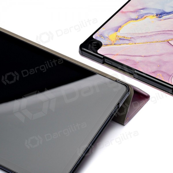 Samsung Galaxy Tab A9+, Tab A11+ dėklas "Smart Leather" (marble)