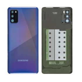 Samsung A415 Galaxy A41 2020 galinis baterijos dangtelis (mėlynas) (naudotas grade A, originalus)