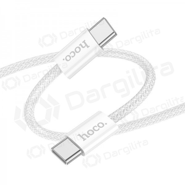 USB-C laidas Hoco X104 USB-C į USB-C 2 m 60 W baltas