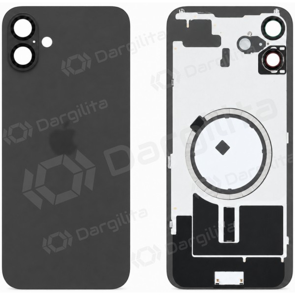 Apple iPhone 16 Plus galinis dangtelis (juodas) (Premium)