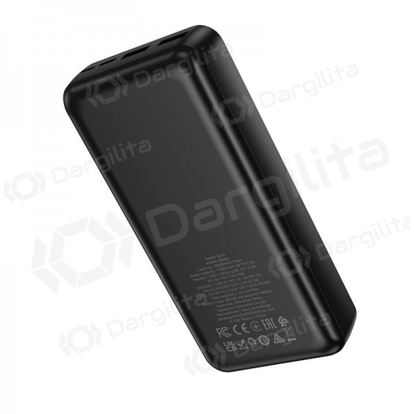 Išorinė baterija (Power Bank) Borofone BJ80A 20000 mAh 22.5 W, juoda