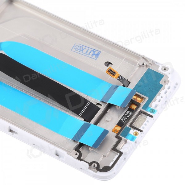 Xiaomi Redmi 6 / 6A ekranas (baltas) (su rėmeliu) (service pack) (originalus)
