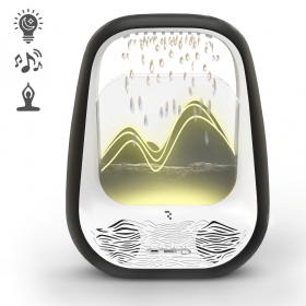 Relaksacinis Bluetooth garsiakalbis su RGB apšvietimu Relaxing Rain juodas