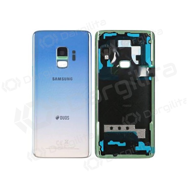 Samsung G960F Galaxy S9 galinis baterijos dangtelis sidabrinis (Ice Blue) (naudotas grade A, originalus)