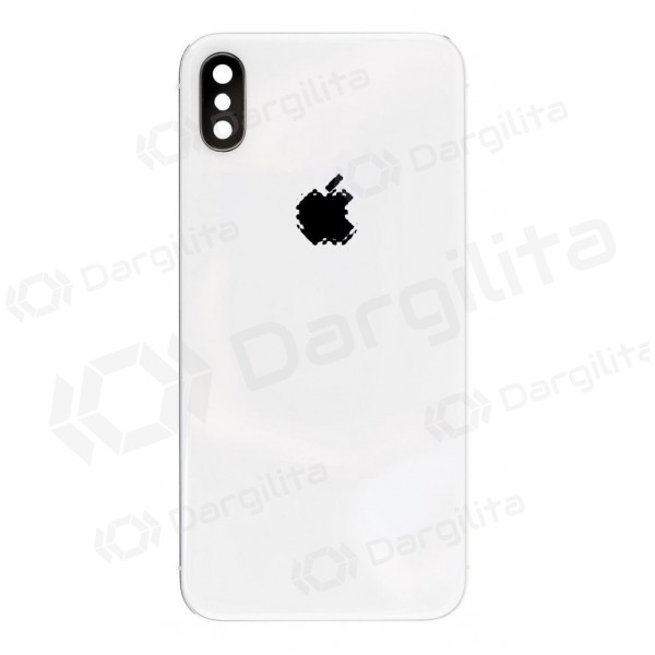 Apple iPhone X galinis baterijos dangtelis (sidabrinis) (naudotas grade B, originalus)