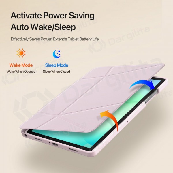 Samsung Galaxy Tab A9+, Tab A11+ dėklas "Dux Ducis Vers" (rožinis)