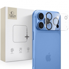 Apple iPhone 18 Pro Max apsauginis grūdintas stiklas kamerai "Tech-Protect Cam Fit+" (skaidrus)