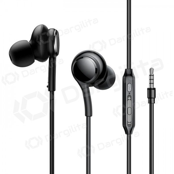 Ausinės su 3.5 mm jungtimi Joyroom JR-EW02 juodos
