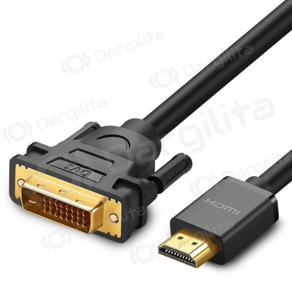 HDMI laidas Ugreen HD106 HDMI į DVI 24+1 1.5 m dvipusis juodas
