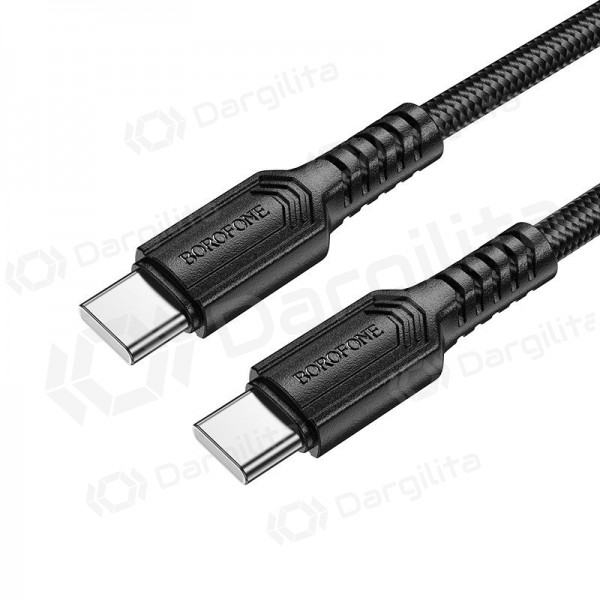USB-C laidas Borofone BX116 USB-C į USB-C 1 m 60 W juodas