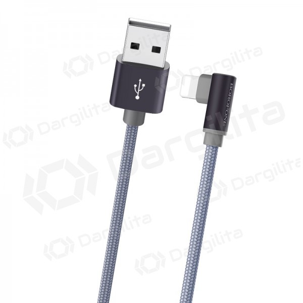 USB kabelis Borofone BX26 Lightning 1.0m (pilkas)