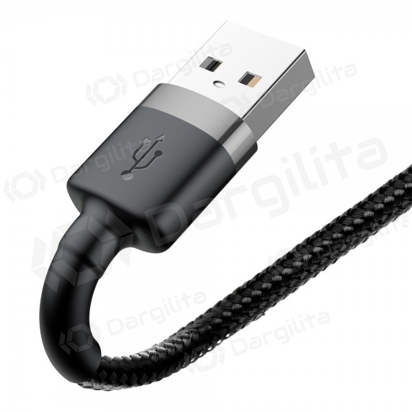 Lightning laidas Baseus Cafule USB-A į Lightning 1 m 2.4 A juodas