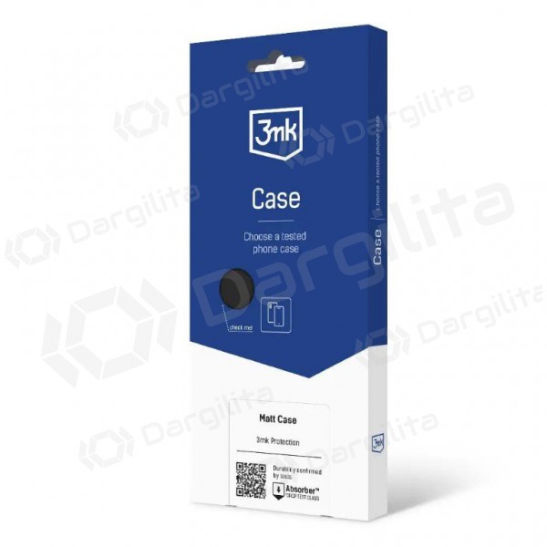 Apple iPhone 15 Pro Max dėklas "3MK Matt Case" (juodas)