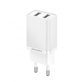 Telefono įkroviklis Awei C15-EU 10 W 2xUSB-A baltas