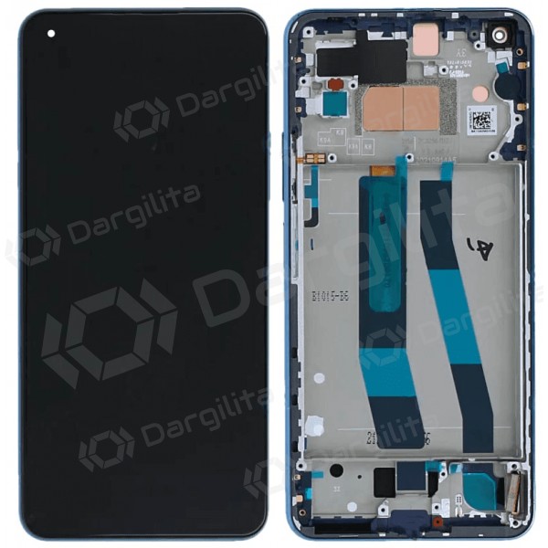 Xiaomi 11 Lite 5G NE ekranas (mėlynas) (su rėmeliu) (originalus)