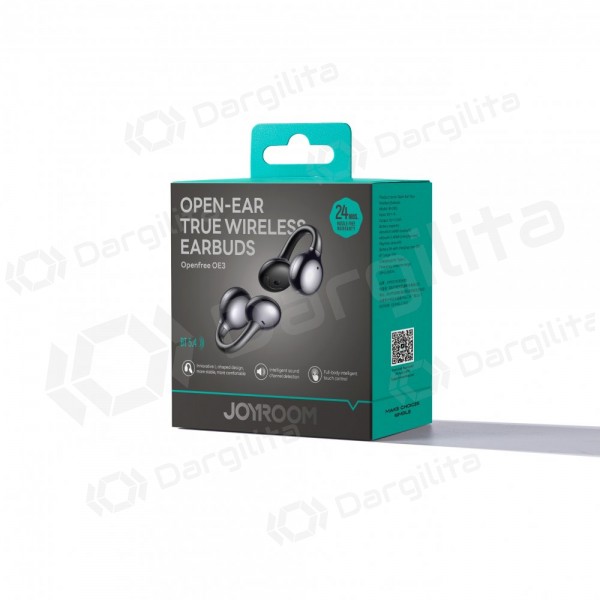 Belaidės ausinės su mikrofonu Joyroom JR-OE3 Bluetooth 5.4 USB-C pilkos