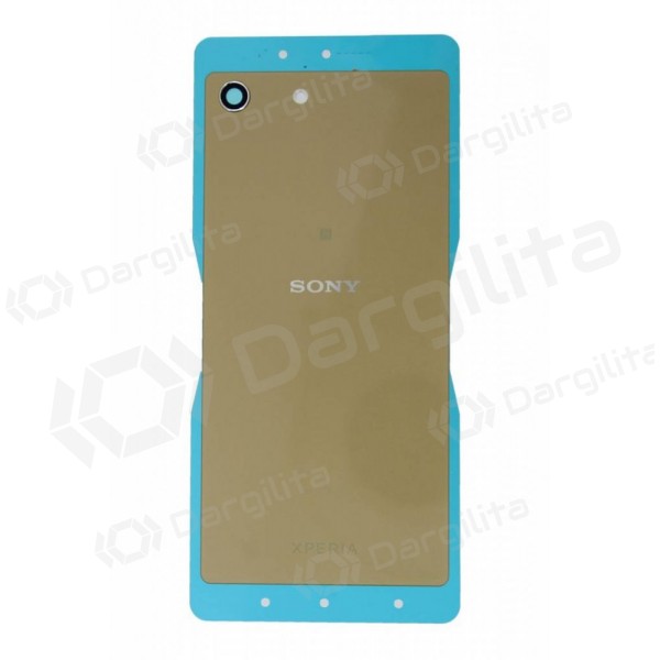 Sony Xperia M5 E5603 / Xperia M5 E5606 / Xperia M5 E5633 Dual galinis baterijos dangtelis (auksinis) (aukšta kokybė)