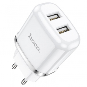 Telefono įkroviklis Hoco N4 12 W USB-A baltas