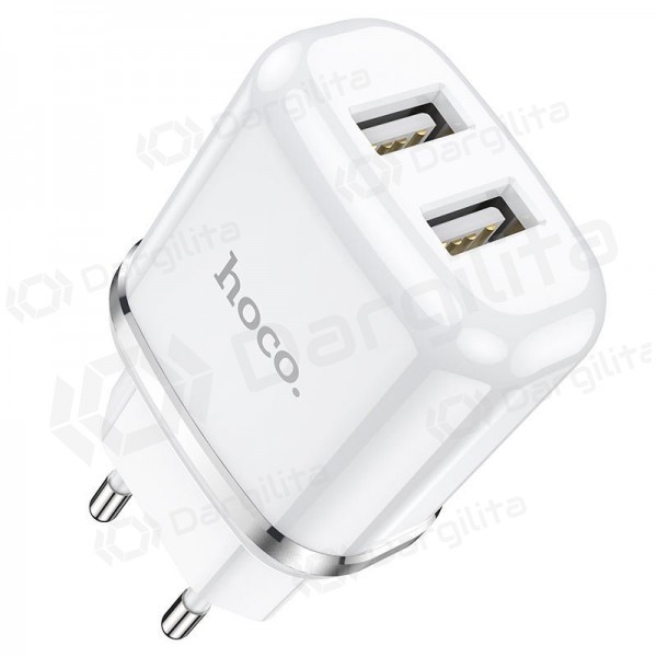 Telefono įkroviklis Hoco N4 12 W USB-A baltas