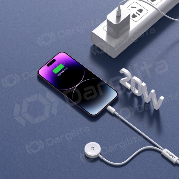 USB-C laidas Dudao A12MAX-2in1 USB-C į iWatch / Lightning 1.2 m