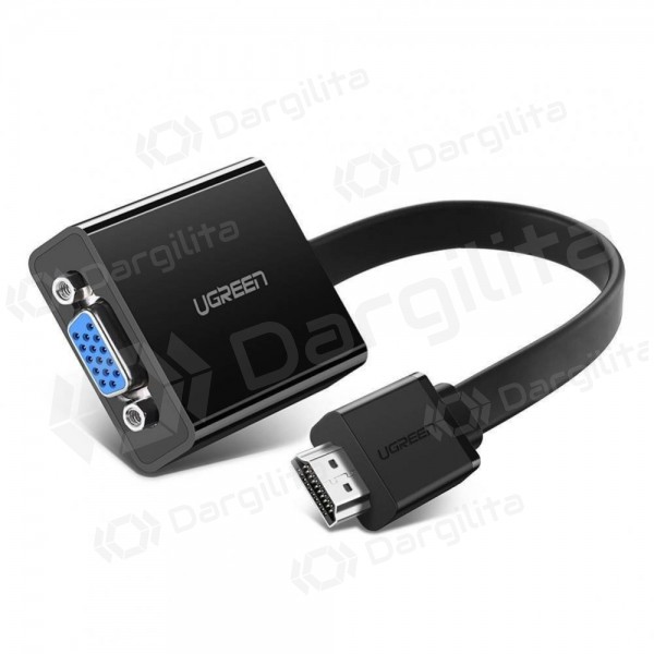 Adapteris Ugreen MM103 HDMI į VGA juodas