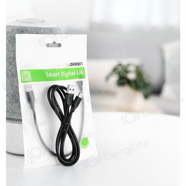 USB-C laidas Ugreen US287 USB-A į USB-C 1 m 3 A juodas