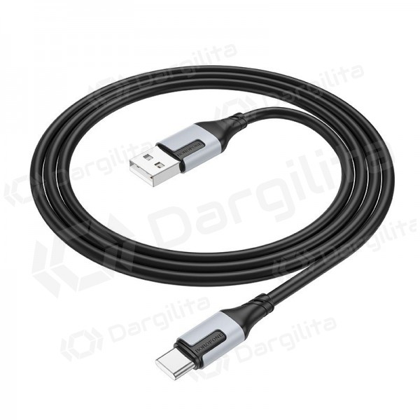 USB-C laidas Borofone BX101 USB-A į USB-C 1 m juodas