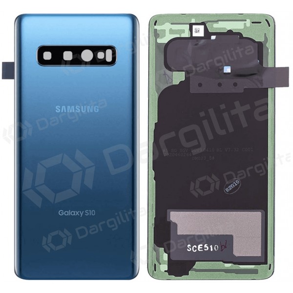 Samsung Galaxy S10+ galinis dangtelis (mėlynas) (originalus)