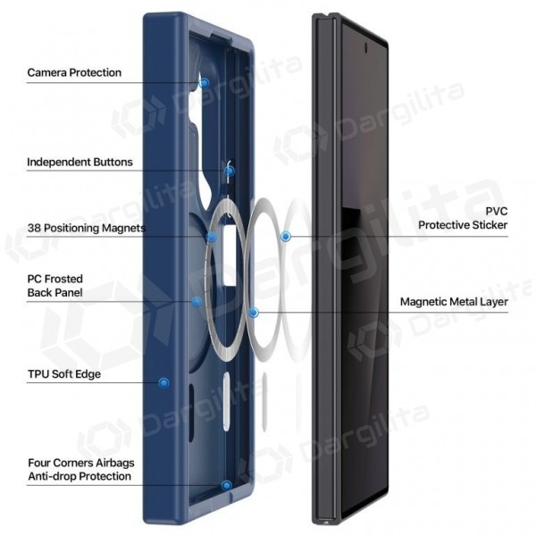 Samsung Galaxy Z Fold8 Ultra dėklas "Dux Ducis Yind MagSafe" (juodas)