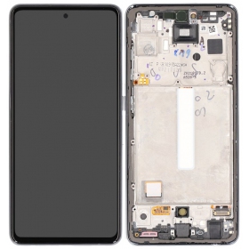 Samsung Galaxy A52s ekranas (juodas) (su rėmeliu) (OLED)
