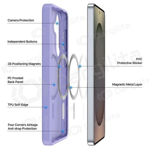 Samsung Galaxy S26 dėklas "Dux Ducis Yind MagSafe" (violetinis)
