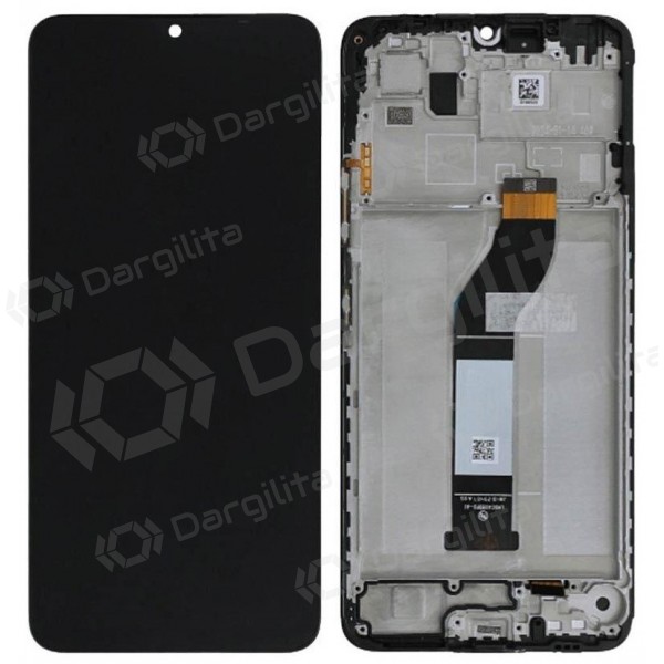 Xiaomi Redmi 13C 5G ekranas (juodas) (su rėmeliu) (originalus)