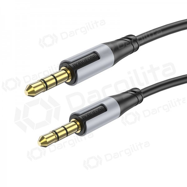 Audio laidas Borofone BL19 3.5 mm į 3.5 mm juodas
