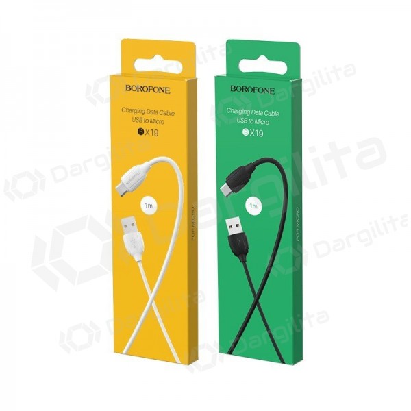 Micro USB laidas Borofone BX19 USB-A į Micro USB 1 m juodas