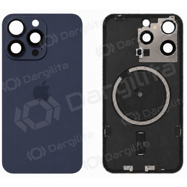 Apple iPhone 15 Pro Max galinis dangtelis (mėlynas) (Premium)