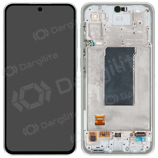 Samsung Galaxy A36 ekranas (žalias) (su rėmeliu) (originalus)