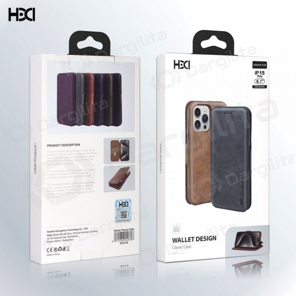 Samsung Galaxy A51 dėklas "HDD Classic Wallet Case" (juodas)