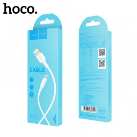 USB kabelis HOCO X25 lightning 1.0m (baltas)